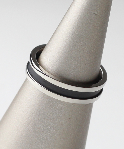 TONE SELECT GOODS(トーンセレクトグッズ)の「【vie】ステンレスリング/医療用器具にも使われるステンレス316L使用(金属アレルギーフリー)(リング・メンズ・ピンク/ブラック/シルバー/ブラウン・13号/15号/17号/19号/21号/7号/9号/11号/25号/23号)」の9枚目の写真