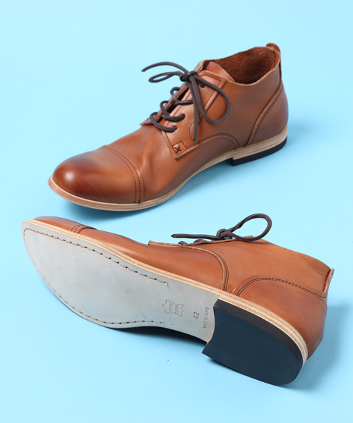 And A（アンドエー）の「Oil Leather Shoes (seesaw)（スニーカー・メンズ・ブラック/ブラウン/ライトブラウン・26.0cm/27.0cm/28.0cm）」の6枚目の写真