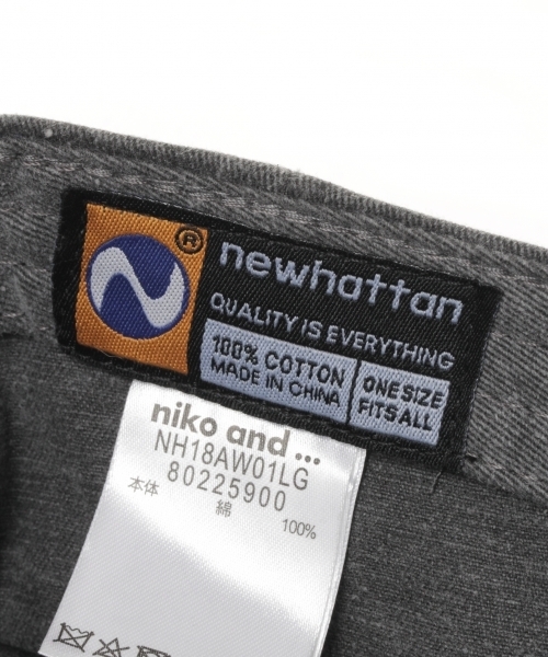 newhattan（ニューハッタン）の「【newhattan(ニューハッタン)】刺繍キャップ（キャップ・レディース・ブラック/ベージュ/オレンジ/ブルー/パープル/カーキ・FREE）」の18枚目の写真
