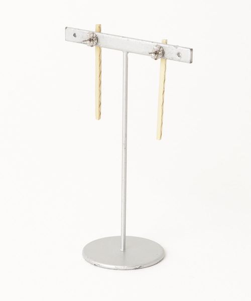 SCALA(スカラ)の「【SCALA/スカラ】T-POLEピアス(ピアス(両耳用)・レディース・アンティークゴールド/アンティークシルバー・FREE)」の3枚目の写真