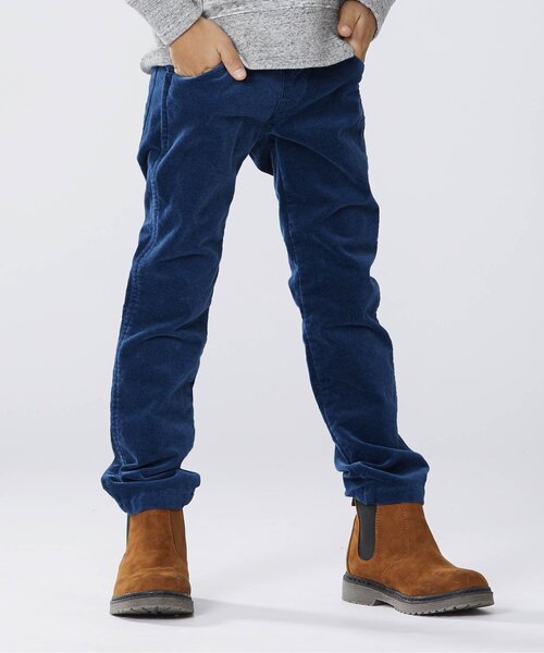 F.O.KIDS（エフオーキッズ）の「/ストレッチ別珍ストレートパンツ 10分丈（その他パンツ・キッズ・グリーン/チャコール/ダークブルー/キャメル・100/120/140/95/110/80/130/90）」の4枚目の写真