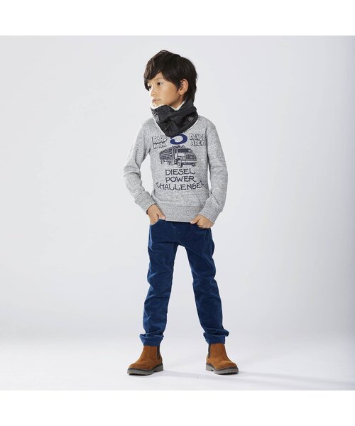 F.O.KIDS（エフオーキッズ）の「/ストレッチ別珍ストレートパンツ 10分丈（その他パンツ・キッズ・グリーン/チャコール/ダークブルー/キャメル・100/120/140/95/110/80/130/90）」の7枚目の写真