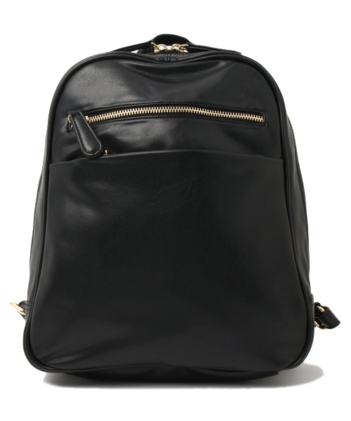 one after another NICE CLAUP（ワンアフターアナザーナイスクラップ）の「【ナイスクラップ】シンプルリュック（バックパック/リュック・レディース・ブラック/オフホワイト/パープル・FREE）」の3枚目の写真