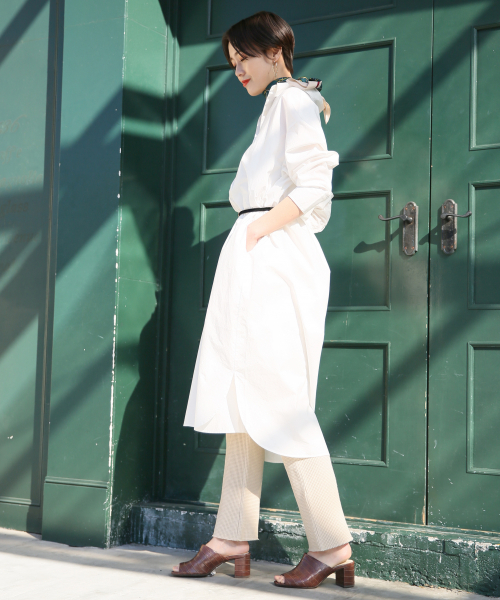 LOWRYS FARM（ローリーズファーム）の「オープントゥミュール　828679（サンダル・レディース・ブラック/ブラウン/オフホワイト・MEDIUM/LARGE）」の9枚目の写真