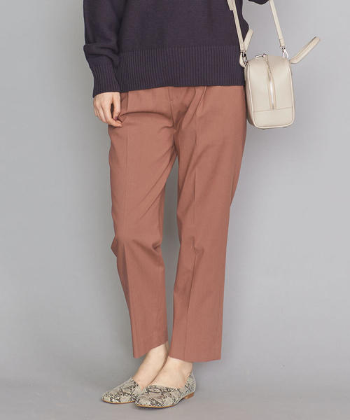BEAUTY&YOUTH UNITED ARROWS(ビューティーアンドユースユナイテッドアローズ)の「BY レーヨンナイロンタックテーパード9分丈パンツ ◆(その他パンツ・レディース・ピンク/ベージュ/ネイビー・MEDIUM/SMALL/LARGE)」の3枚目の写真