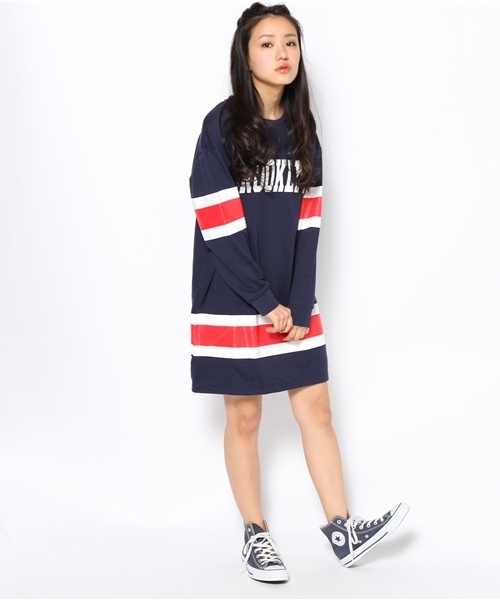 WEGO（ウィゴー）の「WEGO/バックナンバースウェットワンピース（ワンピース・レディース・オフホワイト/グリーン/ネイビー・FREE）」の13枚目の写真