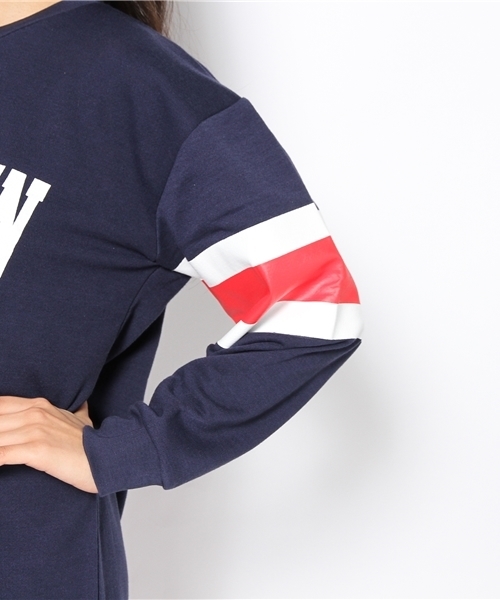 WEGO（ウィゴー）の「WEGO/バックナンバースウェットワンピース（ワンピース・レディース・オフホワイト/グリーン/ネイビー・FREE）」の5枚目の写真