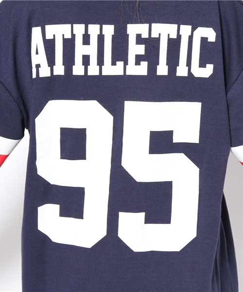 WEGO（ウィゴー）の「WEGO/バックナンバースウェットワンピース（ワンピース・レディース・オフホワイト/グリーン/ネイビー・FREE）」の8枚目の写真