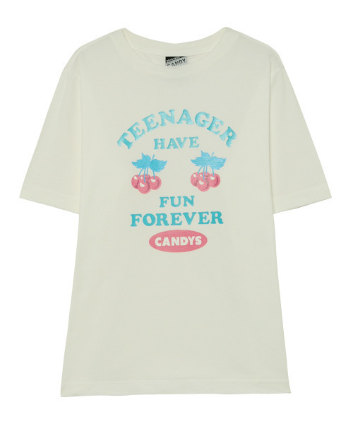 Candy Stripper(キャンディストリッパー)の「HAVE FUN Tシャツ(Tシャツ/カットソー・レディース・イエロー/オフホワイト/ブラック・2/4/3)」の2枚目の写真