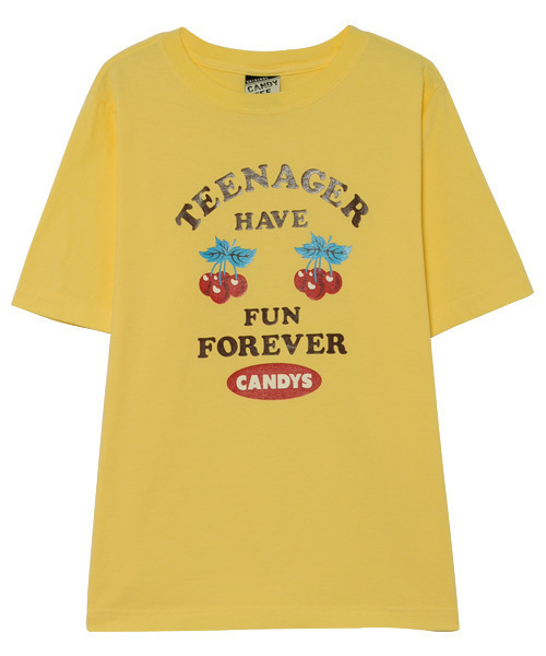 Candy Stripper(キャンディストリッパー)の「HAVE FUN Tシャツ(Tシャツ/カットソー・レディース・イエロー/オフホワイト/ブラック・2/4/3)」の3枚目の写真