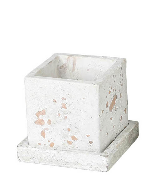 DULTON(ダルトン)の「SOLID PLANTER CUBE S/3号 植木鉢(フラワーベース・メンズ・ブラウン/グレー/グレー系その他・FREE)」の3枚目の写真