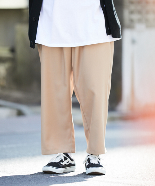 kutir(クティール)の「ワイドクロップドパンツ(その他パンツ・メンズ・ブラウン系その他/ベージュ/ブラック・LARGE/SMALL/MEDIUM)」の1枚目の写真