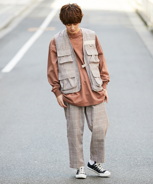 kutir(クティール)の「ワイドクロップドパンツ(その他パンツ・メンズ・ブラウン系その他/ベージュ/ブラック・LARGE/SMALL/MEDIUM)」の11枚目の写真