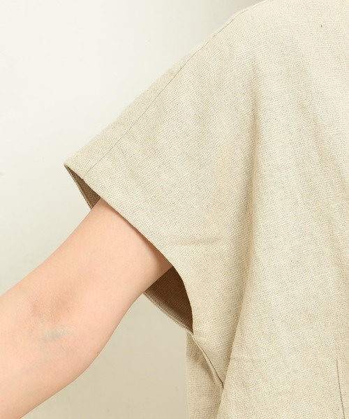 DouDou(ドゥドゥ)の「深Vブラウス(シャツ/ブラウス・レディース・ベージュ/レッド・FREE)」の10枚目の写真