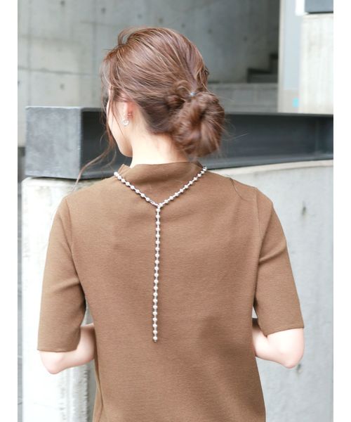 Ungrid（アングリッド）の「ボールチェーンネックレス（ネックレス・レディース・シルバー/ゴールド・FREE）」の4枚目の写真