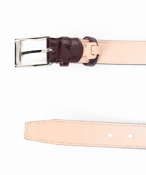 ガラスレザーベルト　EDIFICE ブラウン EDIFICE（エディフィス）の「ガラスレザーベルト（ベルト）」 - WEAR