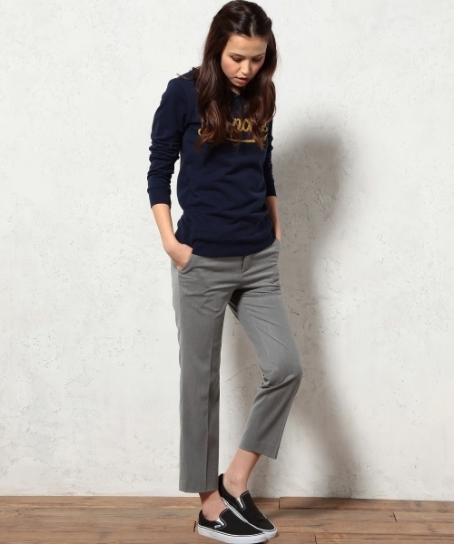 green label relaxing(グリーンレーベルリラクシング)の「La Porte フロッキーPrtウラケPOスウェット ◆(Tシャツ/カットソー・レディース・グレー/ネイビー・フリー)」の11枚目の写真