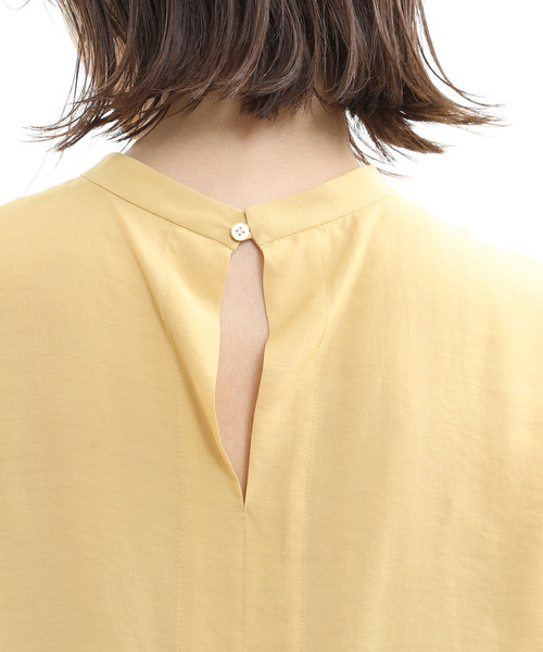 SALON adam et rope'（サロン アダム エ ロペ）の「スタンドカラードルマンブラウス（シャツ/ブラウス・レディース・ブラック/イエロー/グリーン系その他・FREE）」の7枚目の写真