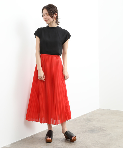 SALON adam et rope'（サロン アダム エ ロペ）の「スタンドカラードルマンブラウス（シャツ/ブラウス・レディース・ブラック/イエロー/グリーン系その他・FREE）」の6枚目の写真