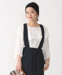 mystic | ヨーク切替フリルプルオーバー(シャツ/ブラウス)