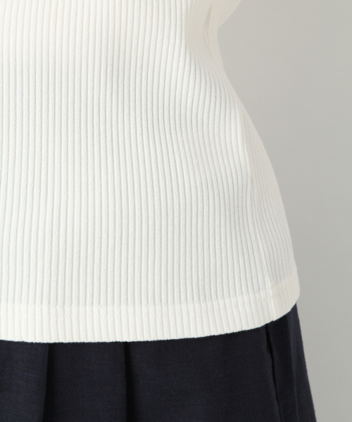 GLOBAL WORK（グローバルワーク）の「リブアシメネックプルオーバー【UVケア】/839929（Tシャツ/カットソー・レディース・ホワイト/オフホワイト/ネイビー/ブラック・MEDIUM/LARGE）」の20枚目の写真