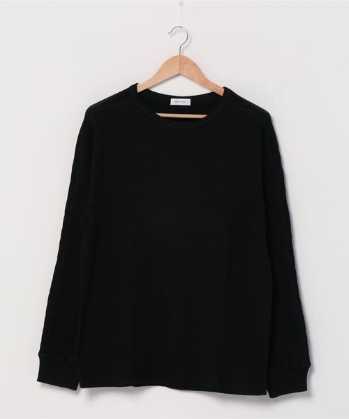 WEGO(ウィゴー)の「WEGO VINTAGE/変形リブロングTシャツ(Tシャツ/カットソー・メンズ・オフホワイト/ブラック・MEDIUM/LARGE)」の1枚目の写真