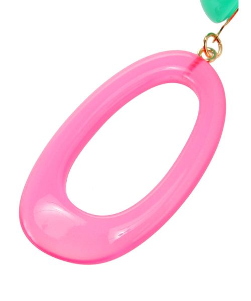 jouetie（ジュエティ）の「アクリルバイカラーピアス（ピアス（両耳用）・レディース・オレンジ/グリーン/パープル/クリア・FREE）」の8枚目の写真