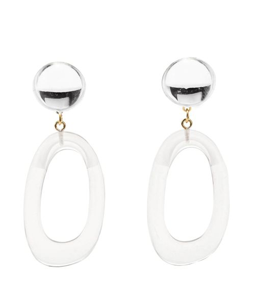 jouetie（ジュエティ）の「アクリルバイカラーピアス（ピアス（両耳用）・レディース・オレンジ/グリーン/パープル/クリア・FREE）」の11枚目の写真