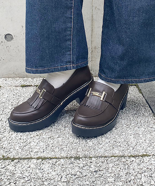 apres jour(アプレジュール)の「フリンジローファー【ZOZOTOWN限定アイテム】(ローファー・レディース・ボルドー/ブラック/ダークブラウン・SMALL/MEDIUM/LARGE/X-LARGE)」の10枚目の写真