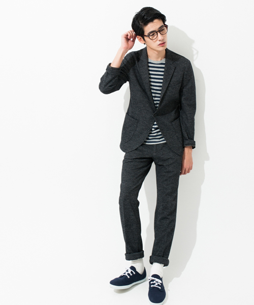 green label relaxing(グリーンレーベルリラクシング)の「□WOOL/JERSEY CUTOFF 2Bジャケット(テーラードジャケット・メンズ・ダークグレー/ダークグリーン/ネイビー・MEDIUM/X-LARGE/SMALL/LARGE)」の12枚目の写真