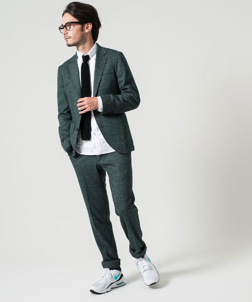 green label relaxing(グリーンレーベルリラクシング)の「□WOOL/JERSEY CUTOFF 2Bジャケット(テーラードジャケット・メンズ・ダークグレー/ダークグリーン/ネイビー・MEDIUM/X-LARGE/SMALL/LARGE)」の21枚目の写真