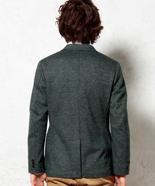 green label relaxing(グリーンレーベルリラクシング)の「□WOOL/JERSEY CUTOFF 2Bジャケット(テーラードジャケット・メンズ・ダークグレー/ダークグリーン/ネイビー・MEDIUM/X-LARGE/SMALL/LARGE)」の6枚目の写真