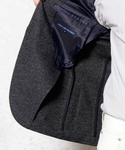 green label relaxing(グリーンレーベルリラクシング)の「□WOOL/JERSEY CUTOFF 2Bジャケット(テーラードジャケット・メンズ・ダークグレー/ダークグリーン/ネイビー・MEDIUM/X-LARGE/SMALL/LARGE)」の10枚目の写真