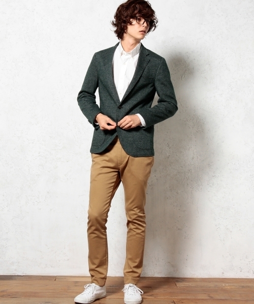 green label relaxing(グリーンレーベルリラクシング)の「□WOOL/JERSEY CUTOFF 2Bジャケット(テーラードジャケット・メンズ・ダークグレー/ダークグリーン/ネイビー・MEDIUM/X-LARGE/SMALL/LARGE)」の11枚目の写真