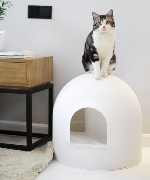 Pidan ピダン 猫用トイレ ペットグッズ スノードーム型 ペットグッズ Pidan ピダン のファッション