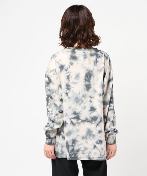 WEGO（ウィゴー）の「WEGO/タイダイビッグシルエットロンT（Tシャツ/カットソー・レディース・グリーン/グレー・FREE）」の8枚目の写真