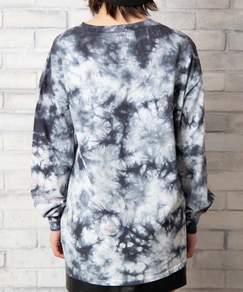 WEGO（ウィゴー）の「WEGO/タイダイビッグシルエットロンT（Tシャツ/カットソー・レディース・グリーン/グレー・FREE）」の14枚目の写真