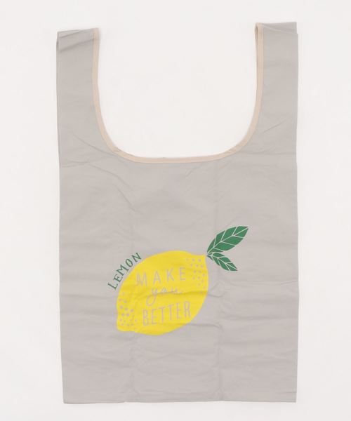 studio CLIP(スタディオクリップ)の「撥水エコバック(エコバッグ/サブバッグ・レディース・ベージュ/ピンク/グレー/ライトグリーン/イエロー・FREE)」の6枚目の写真