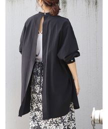 Ungrid | ハイネックバックオープンドレスシャツ(シャツ/ブラウス)