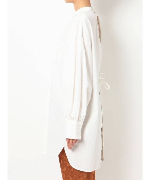 Ungrid（アングリッド）の「ハイネックバックオープンドレスシャツ（シャツ/ブラウス・レディース・ブラック/オフホワイト・FREE）」の14枚目の写真