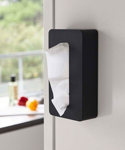 tower（タワー）の「tower（タワー)マグネットコンパクトティッシュケース（収納グッズ・レディース・ブラック/ホワイト・ONE SIZE）」の2枚目の写真