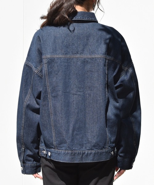 Ambre Neige（アンブルネージュ）の「デニムジャケット／【WEB/EC限定商品】（デニムジャケット・レディース・ネイビー/オフホワイト/ライトインディゴブルー・FREE）」の10枚目の写真