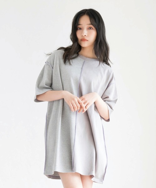 ANDGEEBEE(アンジービー)の「【UNISEX】インサイドアウトT(Tシャツ/カットソー)」|グレー