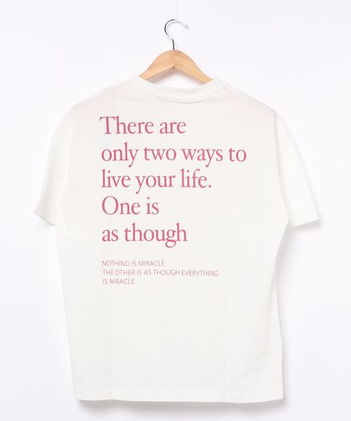 one way（ワンウェイ）の「テキストロゴT（Tシャツ/カットソー・レディース・ライトピンク/オレンジ/ライトグリーン/ライトブラウン・FREE）」の19枚目の写真