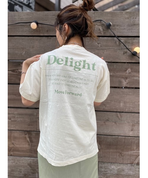 one way（ワンウェイ）の「テキストロゴT（Tシャツ/カットソー・レディース・ライトピンク/オレンジ/ライトグリーン/ライトブラウン・FREE）」の15枚目の写真