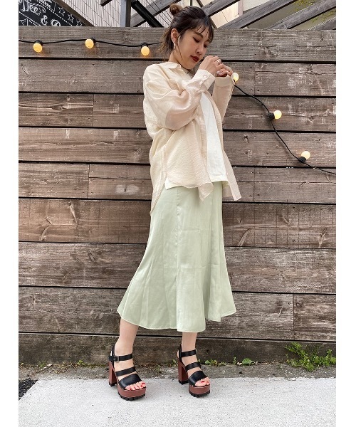 one way（ワンウェイ）の「テキストロゴT（Tシャツ/カットソー・レディース・ライトピンク/オレンジ/ライトグリーン/ライトブラウン・FREE）」の18枚目の写真