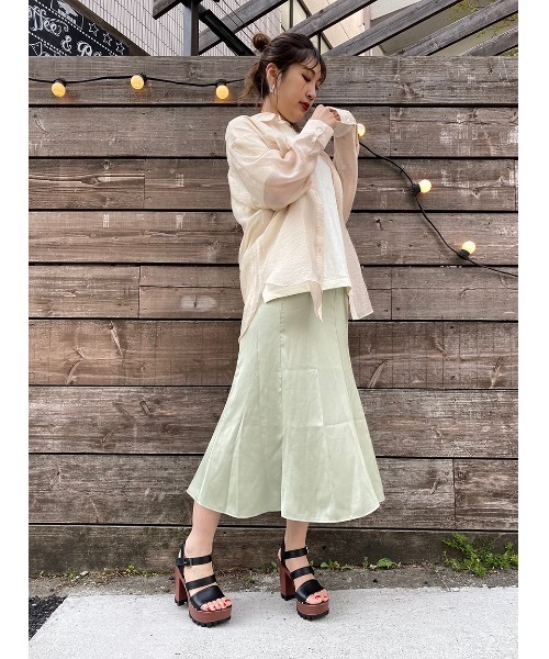 one way（ワンウェイ）の「テキストロゴT（Tシャツ/カットソー・レディース・ライトピンク/オレンジ/ライトグリーン/ライトブラウン・FREE）」の22枚目の写真