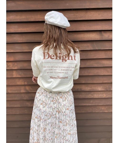 one way（ワンウェイ）の「テキストロゴT（Tシャツ/カットソー・レディース・ライトピンク/オレンジ/ライトグリーン/ライトブラウン・FREE）」の8枚目の写真