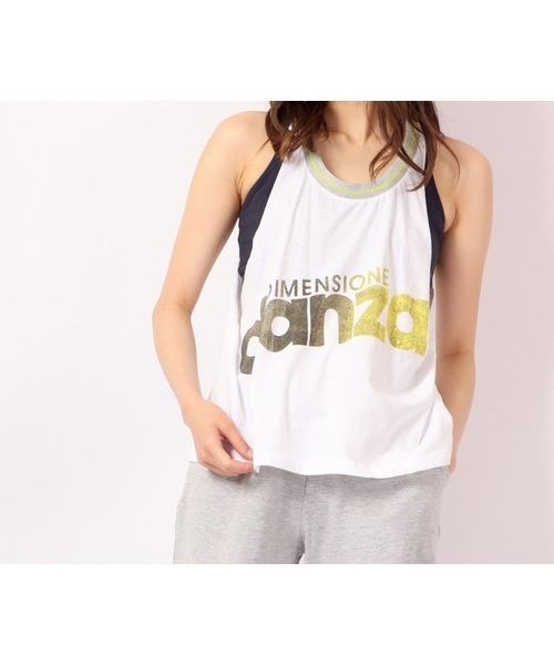 DIMENSIONE danza(ディメンシオーネ ダンツァ)の「ロゴタンクトップ(タンクトップ・レディース・ブラック/ホワイト・SMALL/MEDIUM/X-SMALL)」の2枚目の写真