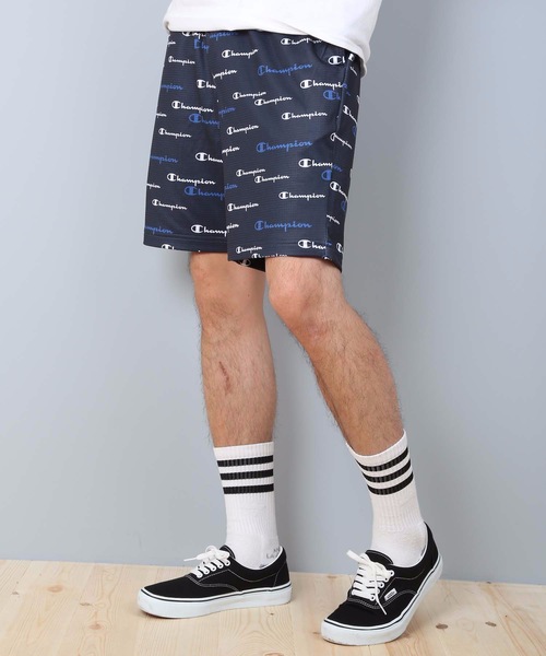 Champion(チャンピオン)の「【CHAMPION/チャンピオン】総柄ショートパンツ C3-RS505 スウエットパンツ 速乾性(スウェットパンツ・メンズ・ホワイト/グレー/ブラック/ネイビー・MEDIUM/LARGE/X-LARGE)」の10枚目の写真